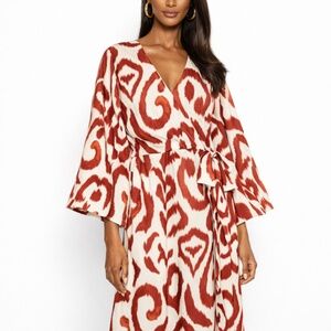 HM Ikat Print Midi Dress